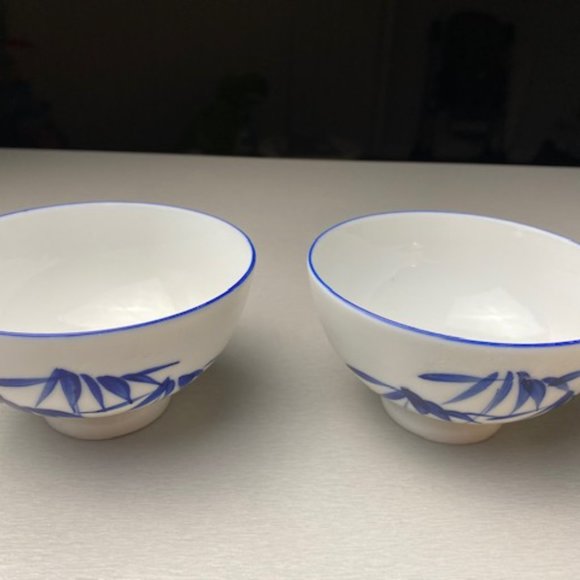 Misty Rose Super White China Rice Bowls 2pc - Picture 2 of 9